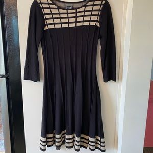 Jessica Howard Black + Tan Dress